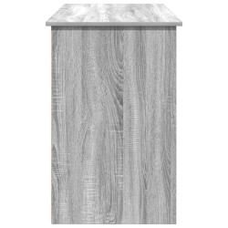 Bureau sonoma gris 102x50x75 cm bois d'ingénierie 