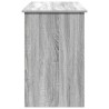Bureau sonoma gris 102x50x75 cm bois d'ingénierie 
