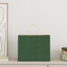 Sacs en papier 50 pcs avec poignées vert 32x22x24 cm 