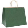 Sacs en papier 50 pcs avec poignées vert 32x22x24 cm 