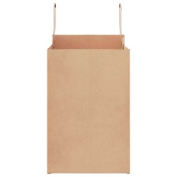 Sacs en papier 50 pcs avec poignées marron 26x17x25 cm 
