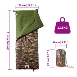 Sac de couchage pour adultes camping 3 saisons 