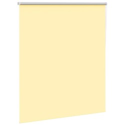Store enrouleur occultant jaune largeur du tissu 116,6 cm 