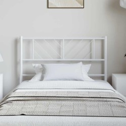 Tête de lit métal blanc 100 cm 