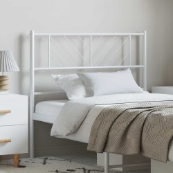 Tête de lit métal blanc 100 cm 