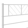 Tête de lit métal blanc 100 cm 
