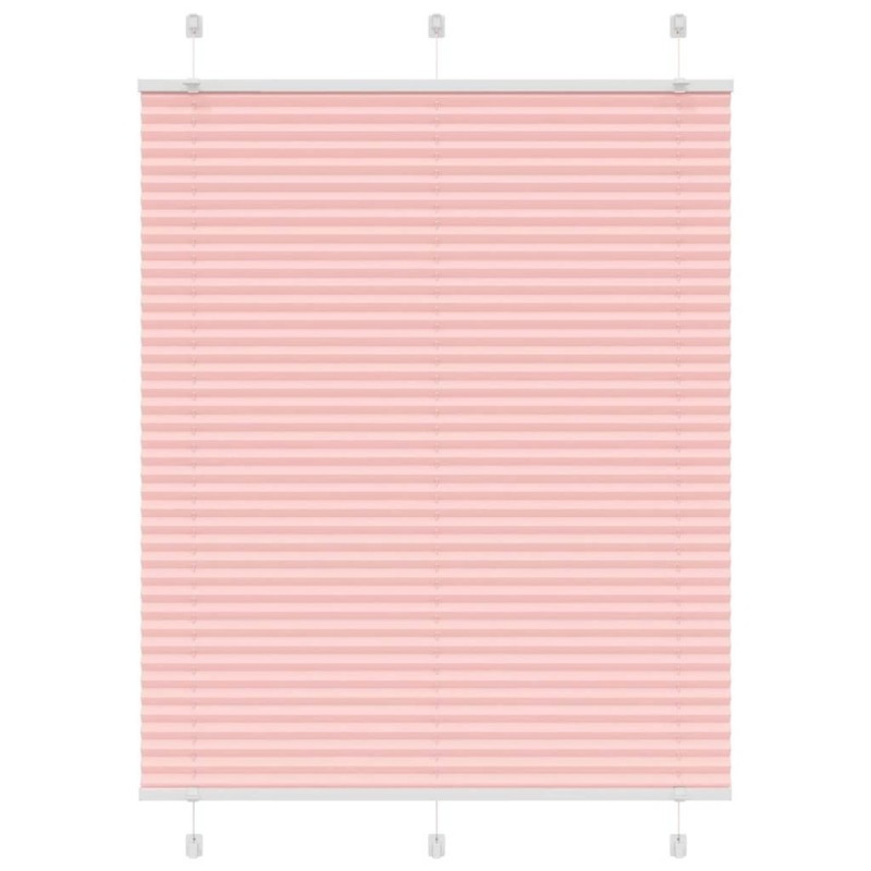 Store plissé rose 105x100 cm largeur du tissu 104,4cm polyester 