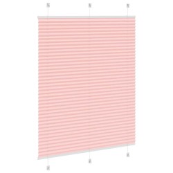 Store plissé rose 105x100 cm largeur du tissu 104,4cm polyester 