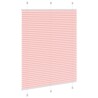 Store plissé rose 105x100 cm largeur du tissu 104,4cm polyester 