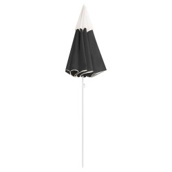 Parasol de jardin avec mât en acier anthracite 180 cm 