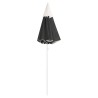 Parasol de jardin avec mât en acier anthracite 180 cm 