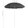 Parasol de jardin avec mât en acier anthracite 180 cm 