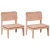 Chaises de jardin lot de 2 60x52,5x72 cm bois massif de douglas 
