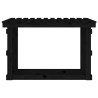 Support pour bois de chauffage Noir 108x64,5x77 cm Bois de pin 