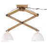 Plafonnier 25 W blanc 29x18x85 cm E27 