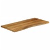 Dessus de table 110x60x3,8 cm bord vivant bois massif manguier 