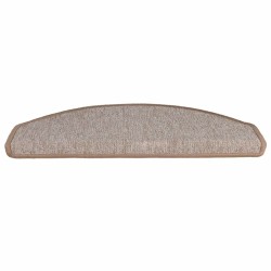 Tapis d'escalier 20 pcs marron clair 65x24x4 cm 