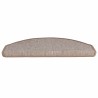 Tapis d'escalier 20 pcs marron clair 65x24x4 cm 