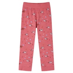 Pyjamas enfants manches longues rose ancien 140 