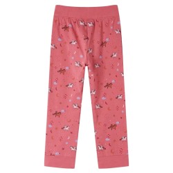 Pyjamas enfants manches longues rose ancien 140 
