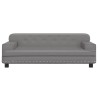 Lit pour chien gris 90x53x30 cm similicuir 