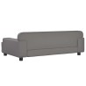 Lit pour chien gris 90x53x30 cm similicuir 