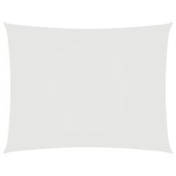 Voile de parasol tissu oxford rectangulaire 6x7 m blanc 