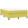 Cadre de lit sans matelas vert 140x190 cm tissu 