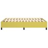 Cadre de lit sans matelas vert 140x190 cm tissu 