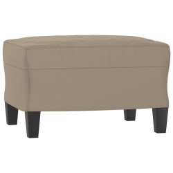 Canapé 3 places avec repose-pieds Taupe 180 cm Tissu microfibre 