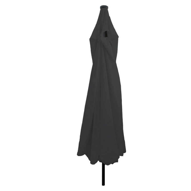 Parasol de jardinavec des lumières LED ø395x245 cm Anthracite 