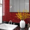 Carreaux mosaïque 11 pcs Rouge 30x30 cm Verre 