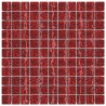 Carreaux mosaïque 11 pcs Rouge 30x30 cm Verre 