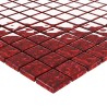Carreaux mosaïque 11 pcs Rouge 30x30 cm Verre 