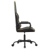 Chaise de jeu de massage doré et noir similicuir 