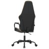 Chaise de jeu de massage doré et noir similicuir 