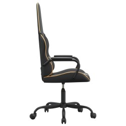 Chaise de jeu Noir et doré Similicuir 