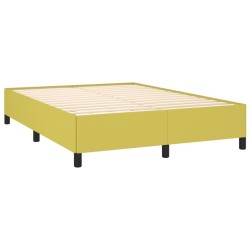 Cadre de lit sans matelas vert 140x190 cm tissu 