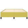 Cadre de lit sans matelas vert 140x190 cm tissu 