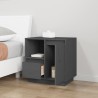 Tables de chevet 2 pcs Gris 50x34x50 cm Bois de pin massif 