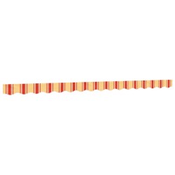 Tissu de remplacement de cantonnière d’auvent jaune orange 4 m 