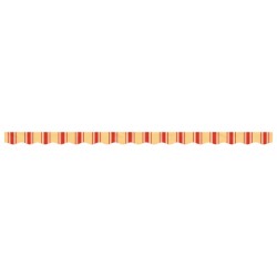 Tissu de remplacement de cantonnière d’auvent jaune orange 4 m 