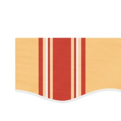 Tissu de remplacement de cantonnière d’auvent jaune orange 4 m 