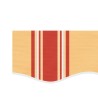 Tissu de remplacement de cantonnière d’auvent jaune orange 4 m 