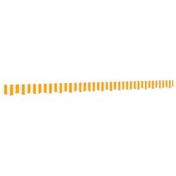 Tissu de remplacement de cantonnière d’auvent jaune blanc 4 m 