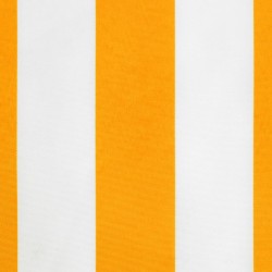 Tissu de remplacement de cantonnière d’auvent jaune blanc 4 m 