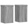 Supports pour plantes 2 pcs sonoma gris bois d'ingénierie 