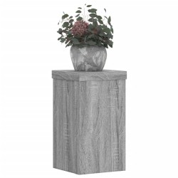 Supports pour plantes 2 pcs sonoma gris bois d'ingénierie 