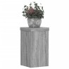 Supports pour plantes 2 pcs sonoma gris bois d'ingénierie 