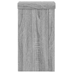 Supports pour plantes 2 pcs sonoma gris bois d'ingénierie 